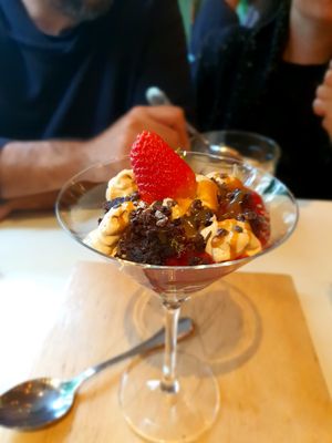 Short cake (recomendo muito!) at Carrito Organic in Sao Paulo