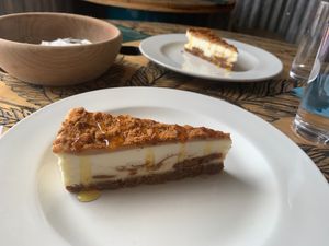 One of the best vegan cheesecakes I ever had.  at A Taste of Vitality in Hastings