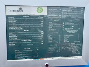 Menu as of September 2021 at A Taste of Vitality in Hastings