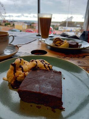 Brownie and ice cream at A Taste of Vitality in Hastings