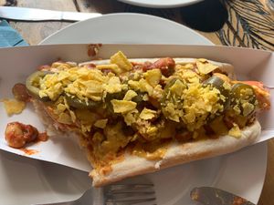 Diablo Hot Dog at A Taste of Vitality in Hastings