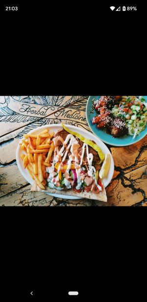 Kebab and buffalo wings at A Taste of Vitality in Hastings