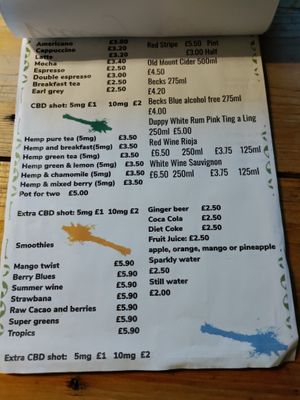 Menu at A Taste of Vitality in Hastings