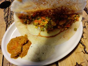 Veggie dosa at A Taste of Vitality in Hastings