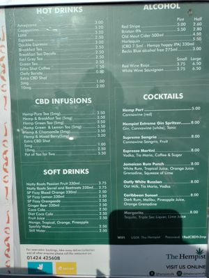 Menu at A Taste of Vitality in Hastings