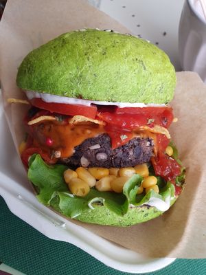 Spinach bun at Zen Wonderland in Sintra