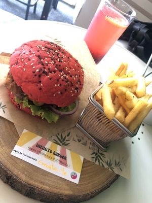 Soy burguer  at Zen Wonderland in Sintra