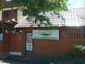 Outside Pooja's cafe at Pooja's Cafe in Legazpi City