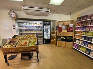 Small produce section  at Organica - Tienda Principal in Panama City