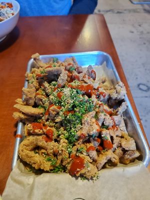 Soy curls at Nom Eats with Seats in Reno
