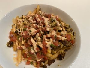 Loaded fries with “steak” so good at Nom Eats with Seats in Reno