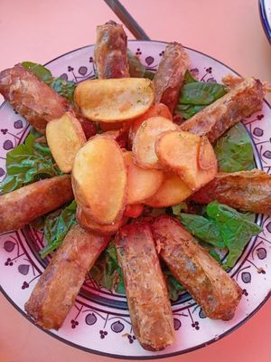 Briwat de verdura at El Cortijo in Zahara De La Sierra