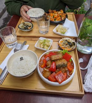 Vegan Cantonese fish at Cantine De Lotus in Paris