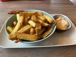 Fries with vegan chipotle sauce. Very good!  at Soo Uulits Tänavagurmee in Tallinn