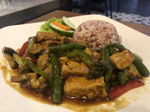 Nasi ladi hitam  at Tasty Vegan in Sanur