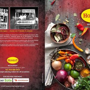 Honest Indian Restaurant Menu at Honest in Coral Springs