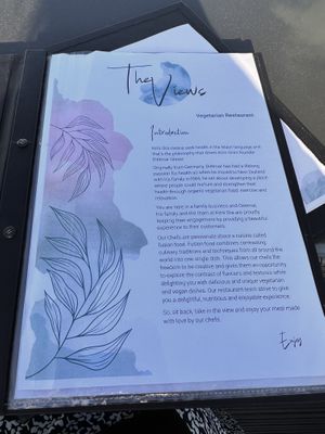 Intro   at The Views Vegetarian Restaurant in Kaiteriteri