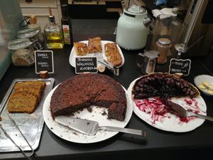 Yummy deserts area at Keep Living in Salzburg