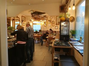 Entrance to the restaurant at Keep Living in Salzburg