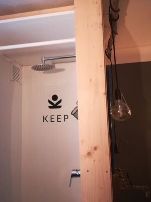 Showering area at Keep Living in Salzburg