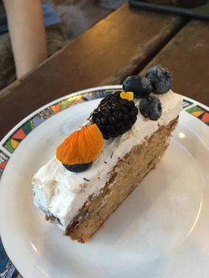 Carrot cake at Keep Living in Salzburg