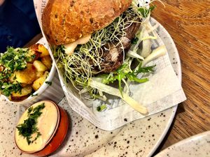 Amazing vegan food 😍  at Brunette Burger in Plzen