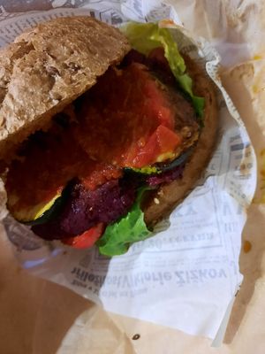 Lentil at Brunette Burger in Plzen