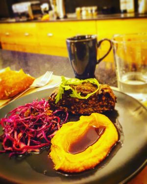 Delicioso nettur steak de Navidad at ClemCafé in Santiago De Compostela