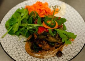 Tosta de verduras salteadas at ClemCafé in Santiago De Compostela