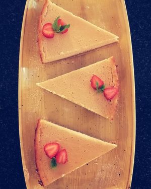 Vegan and gluten-free, homemade cheesecake.
Just delicious.. at ClemCafé in Santiago De Compostela