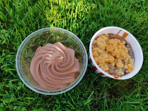 Schoko Mouse (rechts) und Heidelberg Muffin (links) at Potateria in Mannheim