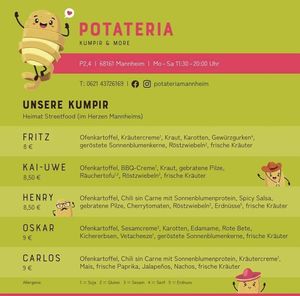 New menu: kumpirs (oven potatoes) at Potateria in Mannheim