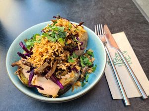 Ofenkartoffel "Kai-Uwe" - sehr lecker!! at Potateria in Mannheim