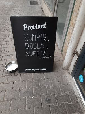 Water for dogs maybe? at Potateria in Mannheim