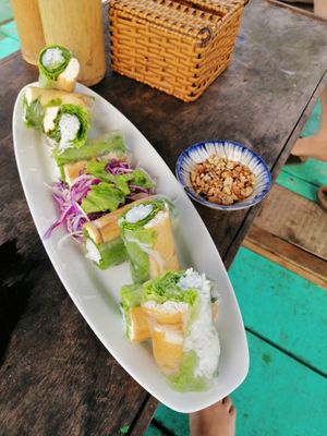 Fresh spring rolls  at Phu Quoc Eco Lodge in Phu Quoc