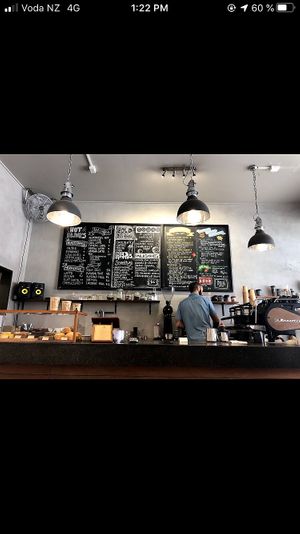 counter at Black Shag in Invercargill
