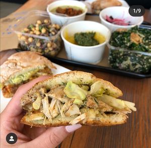 Vegan feast at Heirs Pears in Vancouver