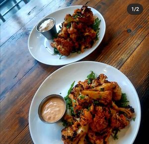 Buffalo cauliflower wings at Heirs Pears in Vancouver