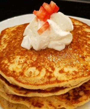 Gluten free pancakes  at Heirs Pears in Vancouver