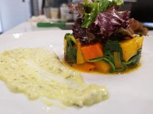 veg tower at Heirs Pears in Vancouver