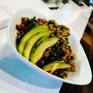 avocado bowl at Heirs Pears in Vancouver