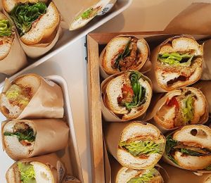 takeaway sandwiches at Heirs Pears in Vancouver