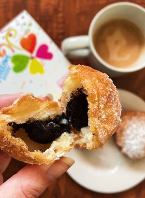 Vegan mini Oreo ponchik  at Papillon International Bakery in Glendale