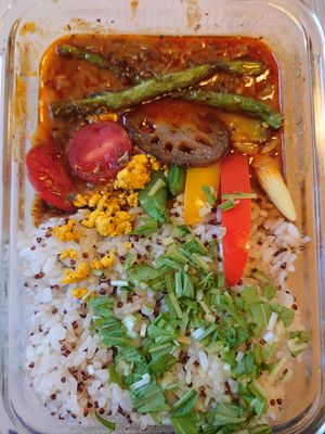 Red curry + extra rice take-away NT$200.紅咖哩加飯外帶 at Mukuchi 無口小廚 - WúKǒu Xiǎo Chú in Taipei