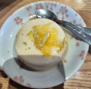 Lemon/orange panna cotta at Mukuchi 無口小廚 - WúKǒu Xiǎo Chú in Taipei