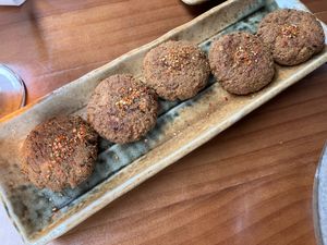 Kidney bean tofu patties at Mukuchi 無口小廚 - WúKǒu Xiǎo Chú in Taipei