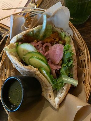 Pita oesterzwam. Genieten!  at Jungle Café & Catering in Eindhoven