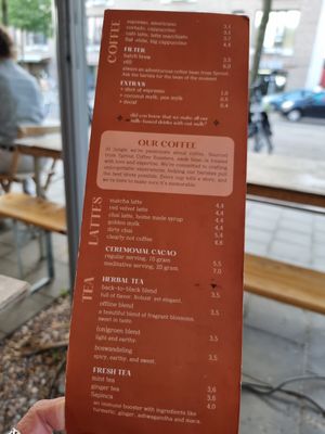 Menu at Jungle Café & Catering in Eindhoven