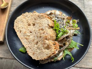 Mushroom sandwich at Jungle Café & Catering in Eindhoven