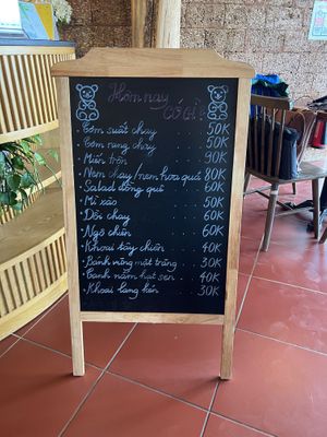 Menu   at BEAR SANCTUARY in Ninh Binh